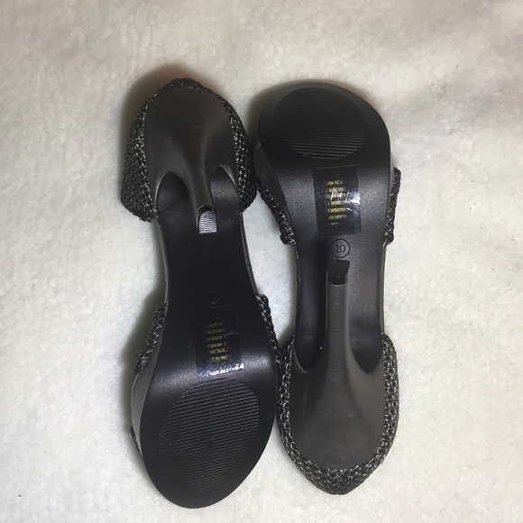 Mark. Silver & Black Heels - Picture 4 of 6
